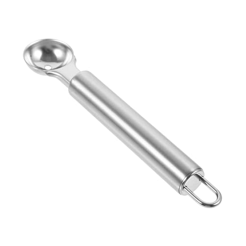 FONDOTIN ステンレス製アイスクリームスプーン 軽量滑らかフルーツメロンスクープ 家用デザートボールメーカー カフェバー対応均一の丸型氷