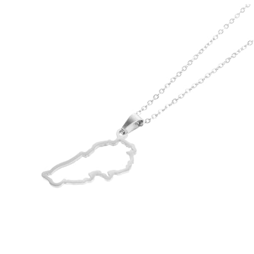 BESPORTBLE Collier Pendentif Drapeau Liban Chaîne Longue Femme Homme Bijoux Mode Créatif