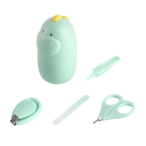 BESPORTBLE Infant Nail Trimmer File Set Baby Nail Clippers Tweezers Scissors Holder Random Color