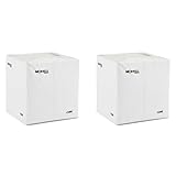 Morrell Targets 24' Heavy Duty Commercial Indoor Range Adult Field Point Square Cube Archery Target w/4 Shooting Sides & Nucleus Center, 2 Pack, White
