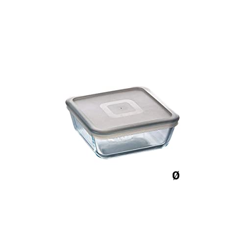 Pyrex - Recipiente Cuad C/T 15x 15 cm, 0.85 l C&F PX