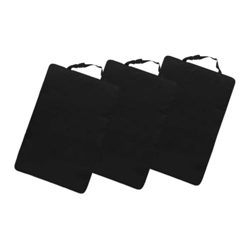 HONITANO 3 Piezas Protector Asiento Trasero Coche Oxford Antipatadas Fácil Instalación Respaldo Coche Negro