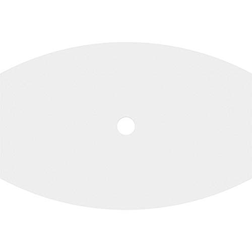 Image of Ekena Millwork CMP28X18KY-02000 Kailey Architectural Grade PVC Contemporary Urethane Ceiling Medallions 28 inchW x 18 5 /8 inchH x 2 inchID x 15 inchC x 1 inchP