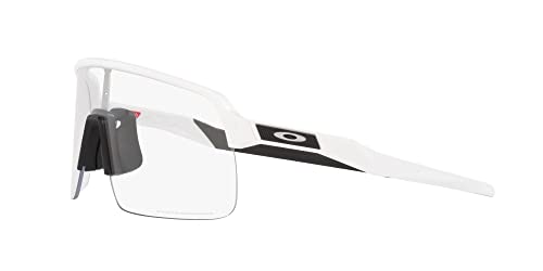 Oakley 0OO9463A94631939 Men'S Oo9463A Sutro Lite Low Bridge Fit Polarized Rectangular Sunglasses, Matte White/Clear To Black Photochromic thumb #2