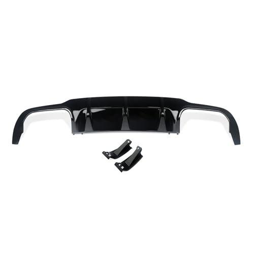 Difusor parachoques trasero Benz Clase C W204 C204 lip LCI negro brillante para Amg