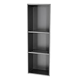 Design ad alta capacità: questa nicchia per doccia offre opzioni di installazione versatili, consentendo di utilizzarla in verticale per un facile accesso o in orizzontale per separare e organizzare efficacemente i vostri oggetti. Grazie all'ampia capacità interna, offre la soluzione perfetta per riporre gli oggetti essenziali del vostro bagno, mantenendo lo spazio ordinato ed elegante.