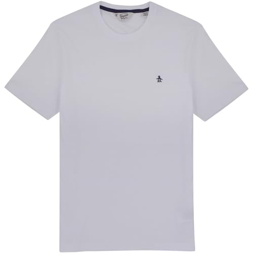 Original Penguin Herren Small Embroidered Logo T-Shirt, Hellweiß, 118, XXL