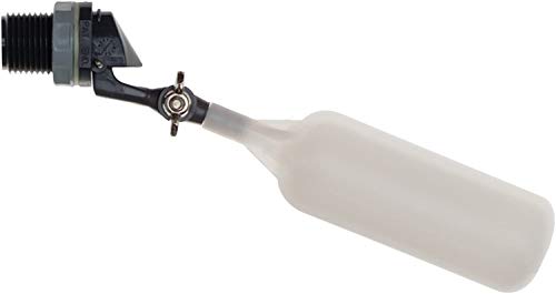 Kerick Valve MA052 PVC Mini Float Valve, Tank Mount, Adjustable Arm, 1.5 gpm at 60 psi, 1/2" NPT Male (0.5 INCH)