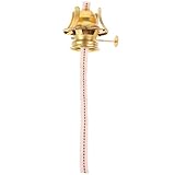 Brûleur de lampe à pétrole rétro – le design vintage délicat de ce brûleur à huile rehausse l'ambiance générale ; il est polyvalent et sert également de porte-mèche