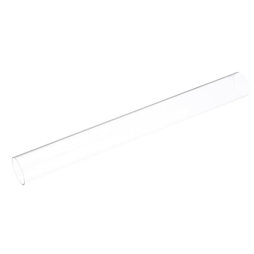 Image of uxcell Clear Rigid Tubing 1 1 /4 Inch(32mm) ID x 1.3 Inch(34mm) OD x 1Ft(305mm) Length Round Plastic Polycarbonate Tube