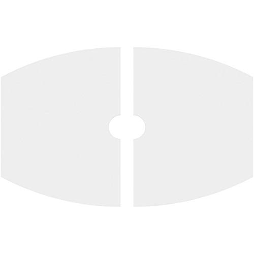 Image of Ekena Millwork CMP40X26KY2-04000 Kailey Architectural Grade PVC Contemporary, Two Piece Urethane Ceiling Medallions 40 inchW x 26 5 /8 inchH x 4 inchID x 21 1 /2 inchC x 1 inchP