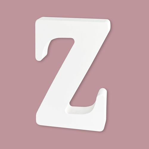 8 Inch Wood Letters for Wall Decor, White Alphabet Letters