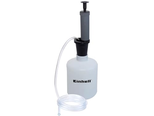 Original Einhell Öl- und Benzinabsaugpumpe (zum Abpumpen von Benzin und Öl aus Tanks und Fässern, 1,6 Liter Behälter, 1,3 m Schlauch