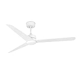 NU es un ventilador de techo moderno con motor DC, ideal para ventilación de habitaciones a partir de 17,6m2.