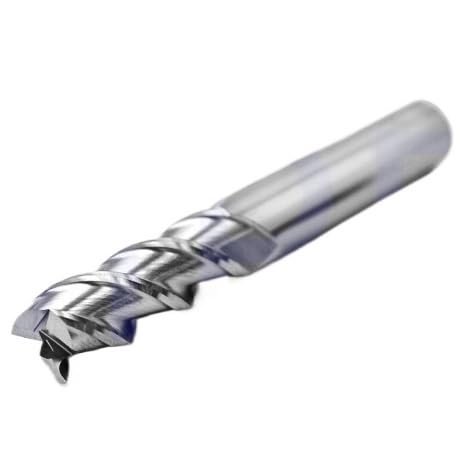 1pc HRC55 3-Flauto In Acciaio Al Tungsteno Fresa In Carburo di Macchine CNC Maching Speculare Alte Luci Alluminio Speciale Strumenti(8.0x25Cx8Dx75L)