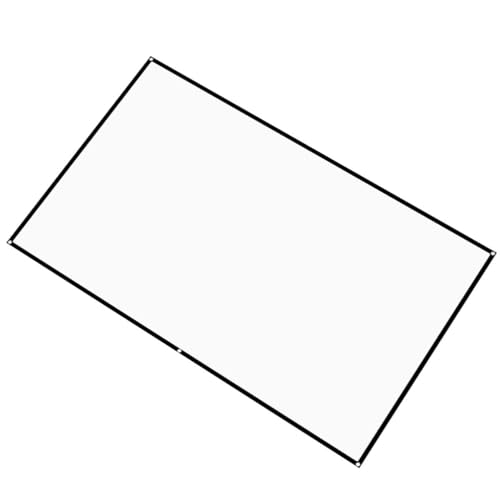 Zerodeko Écran de Projection 1 Set en Fibre de Polyester Portale Pliable Blanc pour Cinéma et Salle de Classe Usage Intérieur et Extérieur