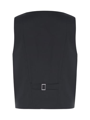 Kids Boys Single Breasted 4 Buttons Black Wedding Party Gentleman Formal Suit Vest Waistcoat2