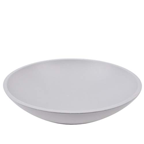 Dadeldo Home Dekoschale -Pastellic- Holz 24cm grau Design Tischdeko Dekoration Cover