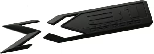 Image of 6Pc Elevation Sierra Bed X31 Emblem Door Tailgate 3DBadge Nameplate Replacement for 2019-2023 Gen Sierra 1500 (Matte Black)