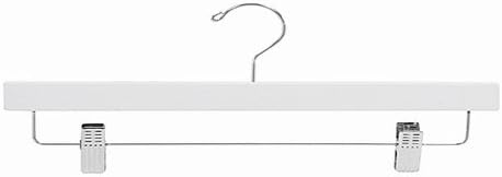 Only Hangers White Wooden Pant/Skirt Hanger (Pack of 50)