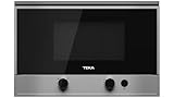 5 niveles de potencia Teka MS 622 BI Microondas sin grill, 1400 W, 22 litros, Otro, Gris, gris
