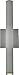Wall Light 2-Light Silver Aluminum Iron Outdoor Wet Location Integrated LED 8