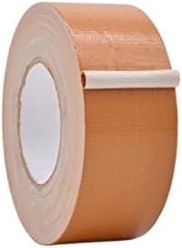 WOD DTC10 Advanced Strength Industrial Grade Tan (Beige) Duct Tape, 2.5 inch x 60 yds. Waterproof, UV Resistant For Crafts & Home Improvement