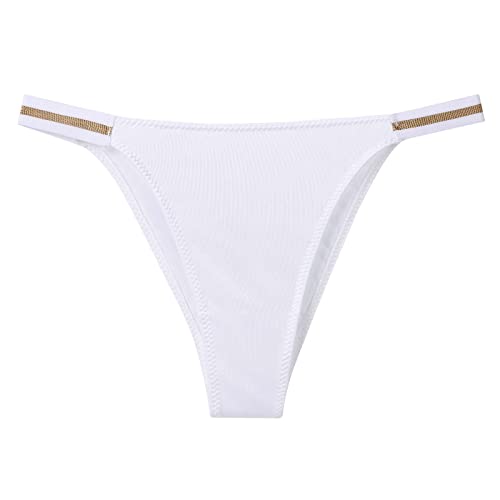 Cocila Bragas Mujer Algodon Talle Alto Braguitas Postparto Cintura Alta Cómodo para Mujer, Interior De Algodón, Bajo, Tangas (White, L) Brasileñas Feas Calzoncillos Graciosos Invisibles Ropa