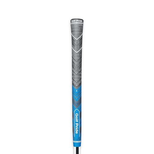 Golf Pride MCC Plus4 Golf Club Grip - All-Weather Hybrid Grip with Larger Lower Hand - Brushed Cotton Cord & Pebbled Texture - Midsize - Blue