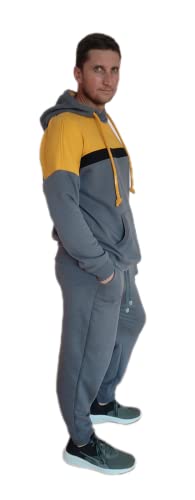 Men's Tracksuit 2 Piece Hooded Set handmade/Suit for leisure from Ukraine/Suit for walks/Suit for trips/Suit for shopping/Suit for outdoor sports