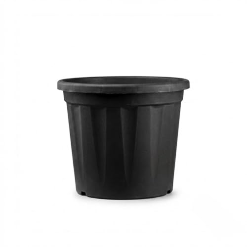 Image of 9 Inch Heavy Duty Plastic Planter | Grower Pot /Garden Pot for Home & Garden (Black) (Pack of 1)