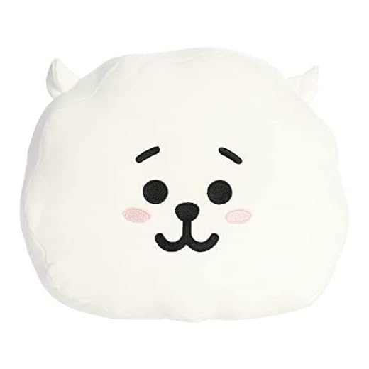 Aurora® Lovable BT21 RJ Stuffed Animal - Collectible Fun - Delightful Cuteness - White 14 Inches
