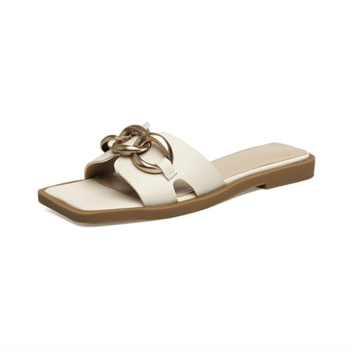 Sandals and Slippers ffor Women with Flat Bottoms and Half Pallets for External Wear(38)