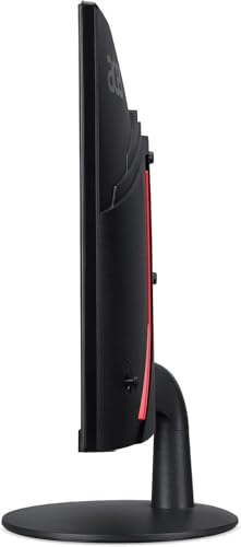 Image of Acer Nitro 24 inch Monitor, FreeSync 100?Hz FHD 1500R Curve ZeroFrame Design with 1ms Response Time, VESA Mount (100mm), VGA, HDMI & Dockztorm USB Port Expander, Black (2026) & Ergoflexy Single Mount Arm