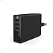 Anker PowerPort 60 W 6-Port Family-Sized Desktop USB Charger with PowerIQ Technology for Smartphones - Black, Compatible with iPhone 8 Plus