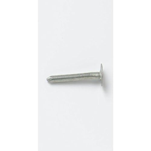 Merriway BH07209 - Clavos de fieltro galvanizado para techo, cabeza extra grande, 13 mm, color plateado
