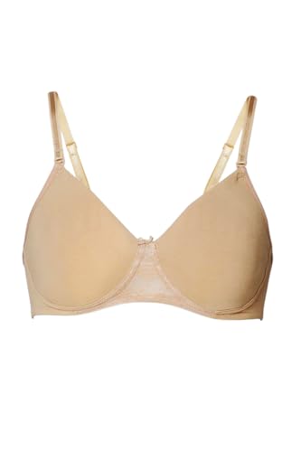 Image of Van Heusen Women's Everyday Cotton Bra|Medium Coverage|Non Padded|Non Wired|Seamless Moulded Cups|Anti Bacterial Tech| Keeps you Fresh|Sweat Absorbent|No Slip Soft Straps|Detachable Straps|Style 11001