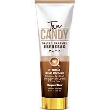 Supre Tan Candy Salted Caramel Espresso Intensely Bold Bronzer Dark Blend 8.5oz