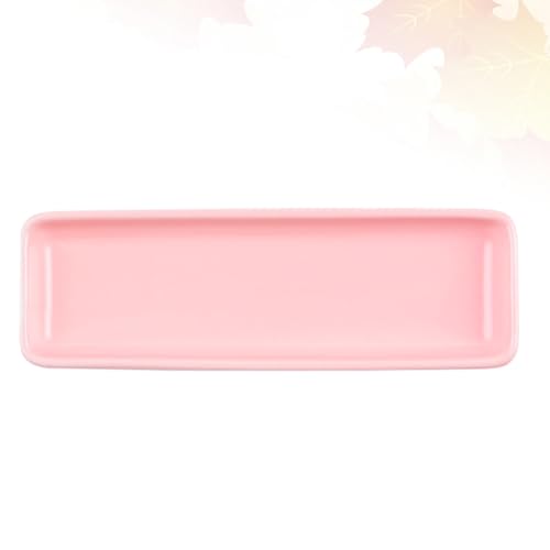 Plato Cerámico Rectangular Rosa para Sushi miniatura 5