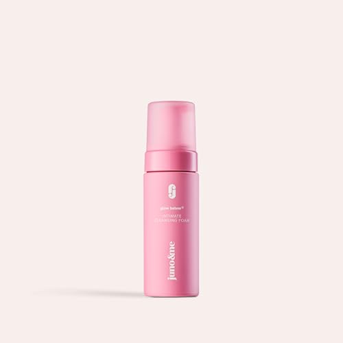 juno & me - Intimate Cleansing Foam (150 ml): prebiotic cleansing foam for the intimate area - pH skin-neutral care formula with aloe vera, hyaluronic acid & lactic acid - intimate care for women