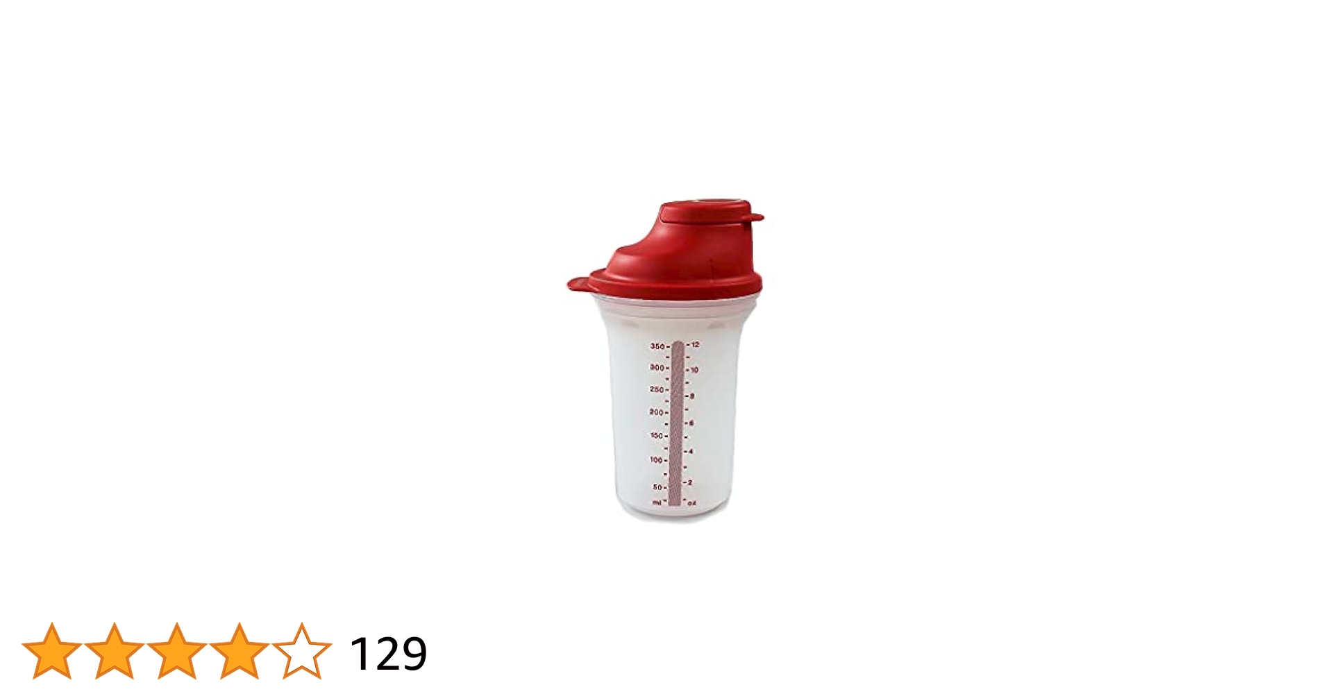 Amazon｜Tupperware E85 EZシェイカー 350ml レッド 37097
