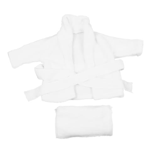 UPKOCH Albornoz Niña Recién Nacido Algodón Grueso Absorbente Suave para Baño y Fotografía Blanco