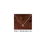 MATERIAL: Die 14 Karat vergoldete Kette ist hochglanzpoliert und garantiert lange Haltbarkeit. Geburtsstein-Anhänger sind frei von Blei, Nickel, Cadmium und hypoallergen. Sie müssen sich keine Sorgen um Rost oder Hautirritationen machen. Unsere Geburtsstein-Halskette bietet dauerhaft strahlende Farbe, Schönheit und ein klassisches Finish für den Alltag