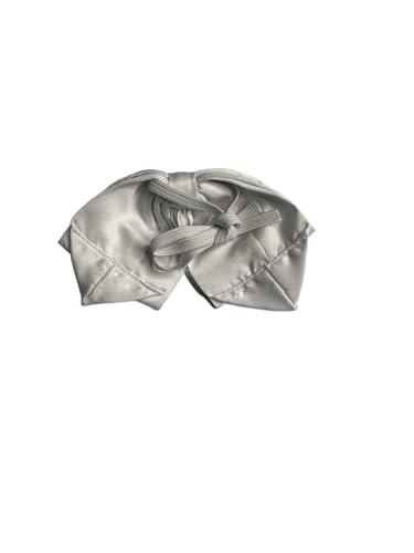 Mexican Mariachi Bow Tie, White Satin with Gold Embroidery, Traditional Charro Style CHILD SIZE3