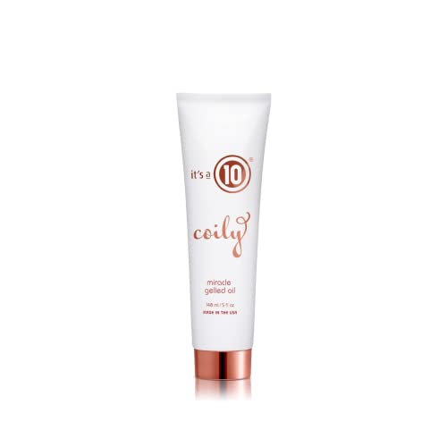 It’s a 10 Haircare - Coily Miracle Gelled Oil, Definition, De-Frizz, Enhance Shine for Curly and Wavy Hair Natural Ingredients, 148ml