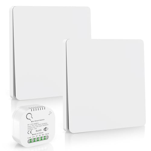 BLHXDM Funkschalter 230V 15A Funk lichtschalter aufputz set...
