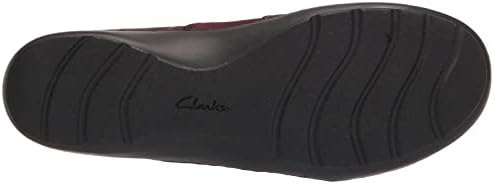 Clarks Women's Cora Heather Loafer, Burgundy Intrest, 9.5 | Image 3