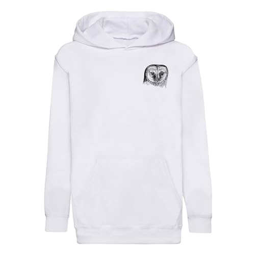 Sweat à capuche enfant hibou pour l'école et les sorties