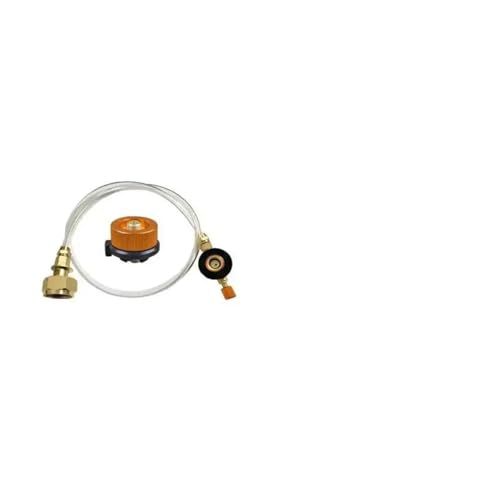 Juego de estufa for exteriores: adaptador recarga propano for Gas for acampar al aire libre, potente equipo Camping con quemador for exteriores a prueba viento(1 Set)