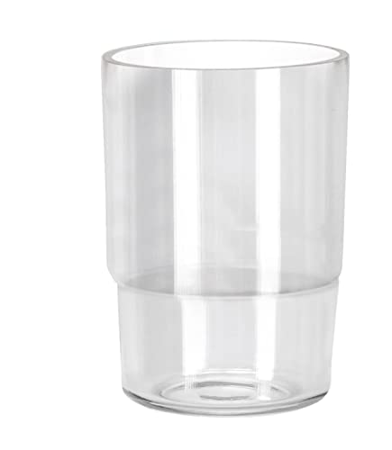 Kleine Wolke Allegra toothbrush holder, wall accessory, colour: clear, material: stainless steel, glass, Klar